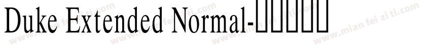 Duke Extended Normal字体转换